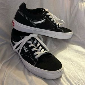 Men’s Vans Seldan skate shoes in black